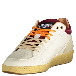White Polyester Sneaker
