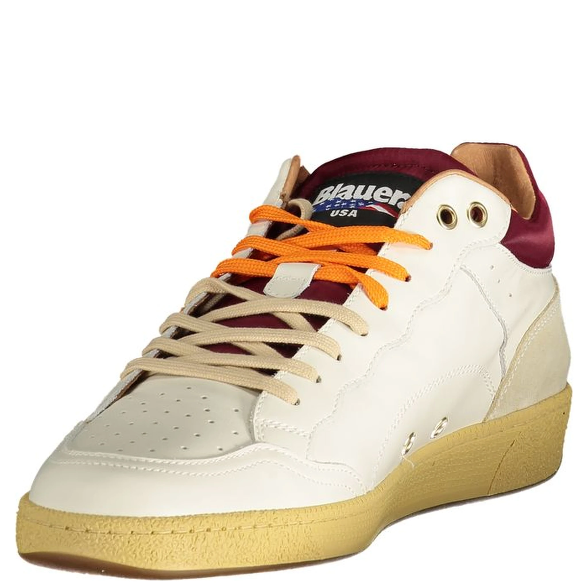 White Polyester Sneaker