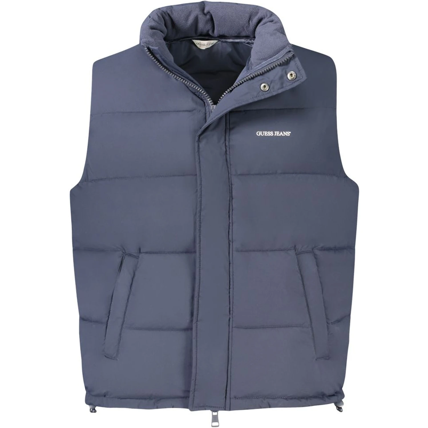 Blue Polyester Men Jacket