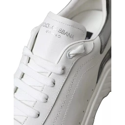 White Silver Leather Sport DAYMASTER Sneakers