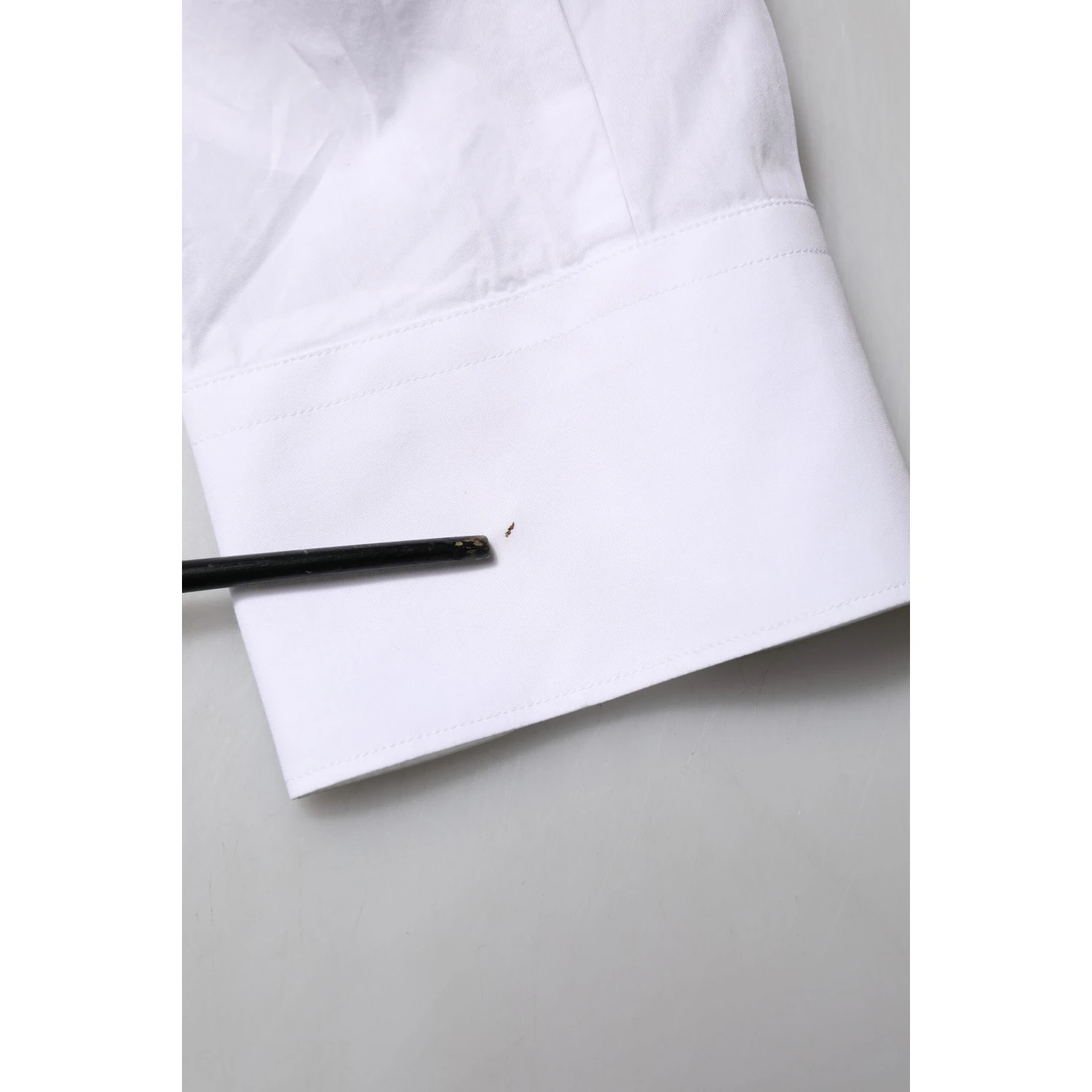 White Bib Cotton Poplin GOLD Men Formal Shirt