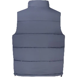 Blue Polyester Men Jacket