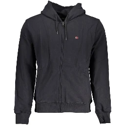 Black Cotton Men Sweater