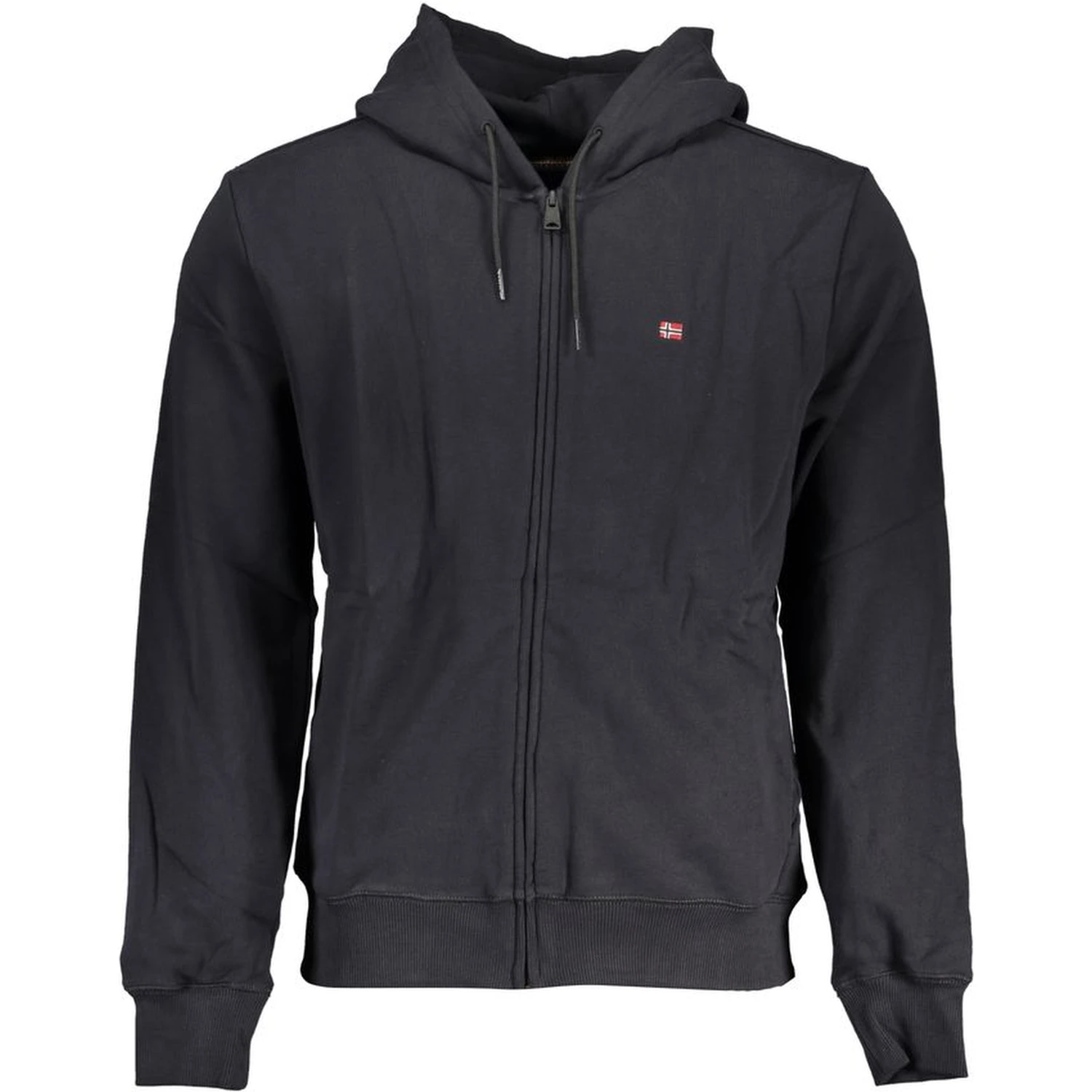 Black Cotton Men Sweater