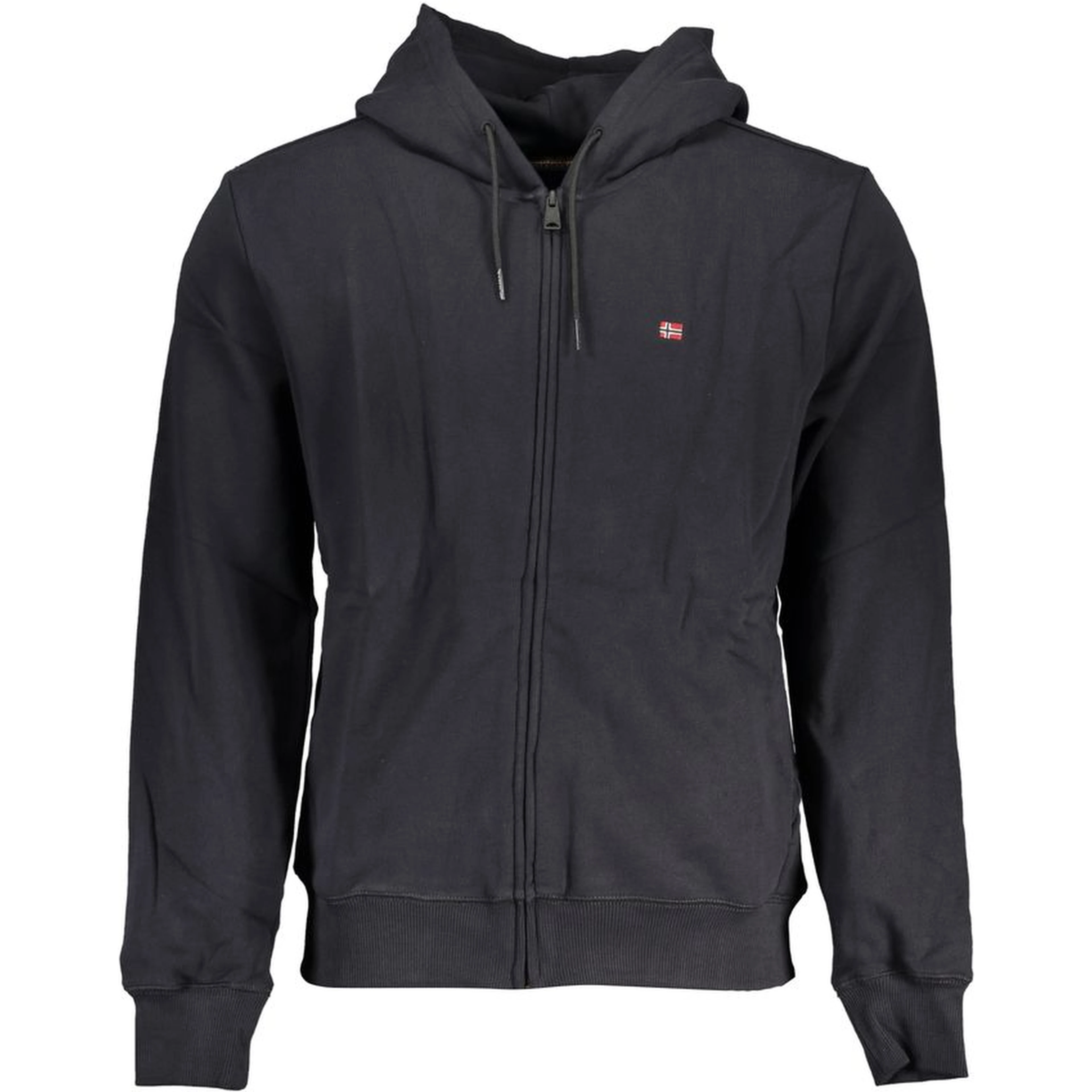 Black Cotton Men Sweater