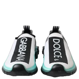 Black White Blue Slip On Sorrento Sneakers