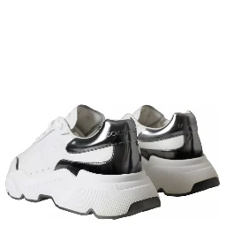 White Silver Leather Sport DAYMASTER Sneakers