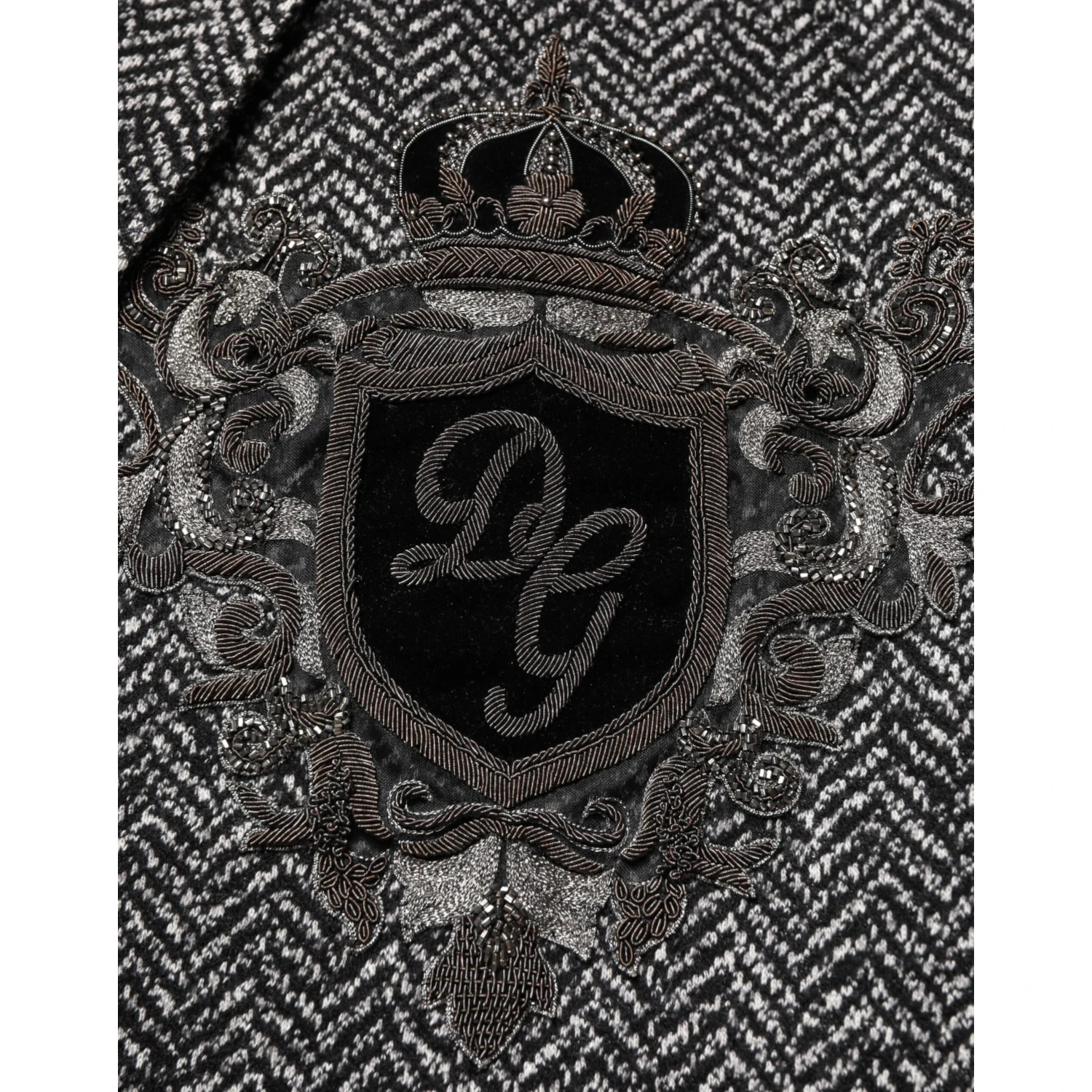 Black White Double Breasted Men Suit Blazer