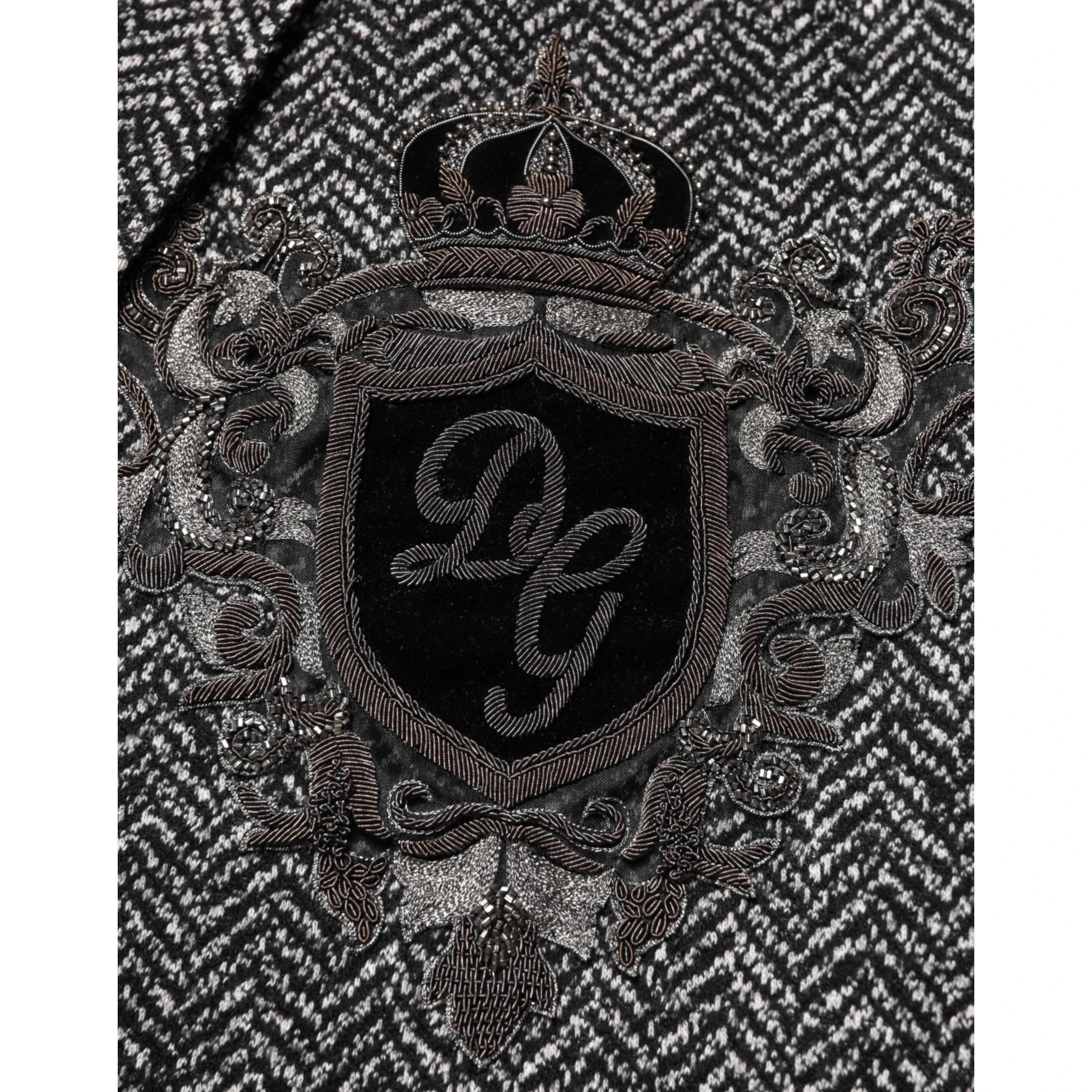 Black White Double Breasted Men Suit Blazer