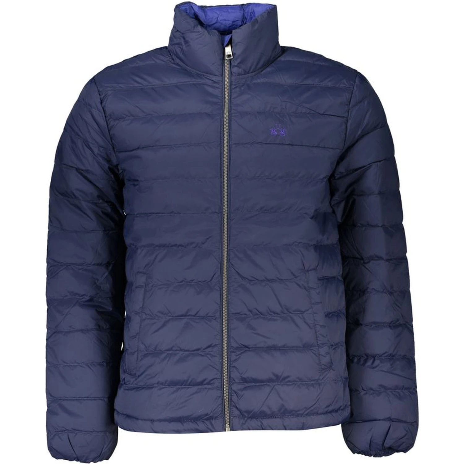 Blue Polyamide Men Jacket