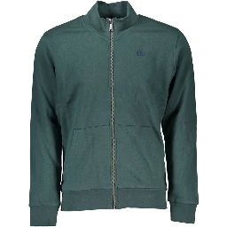 Green Cotton Men Sweater