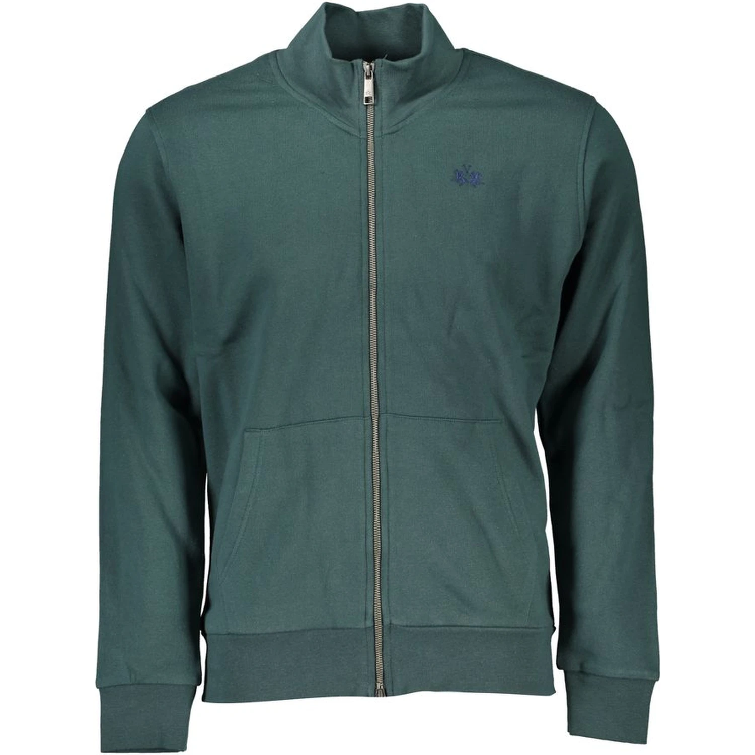Green Cotton Men Sweater