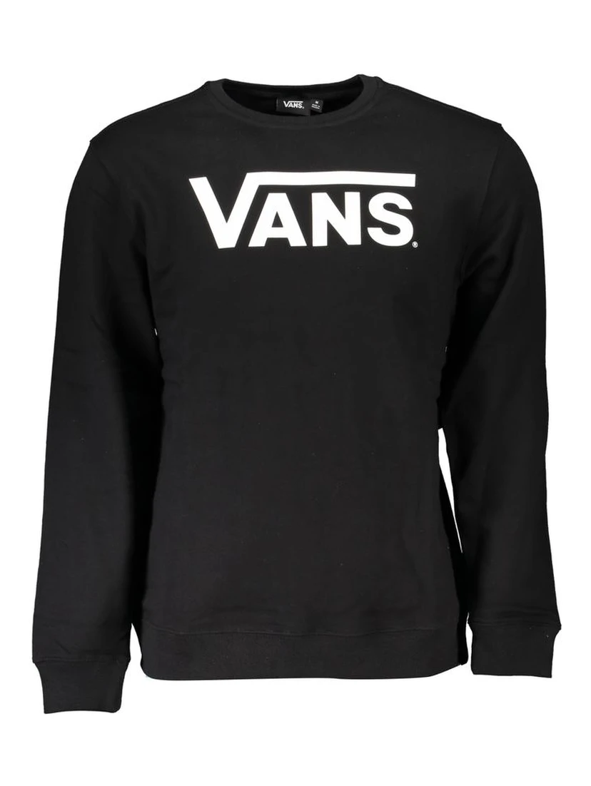 Black Cotton Men Sweater