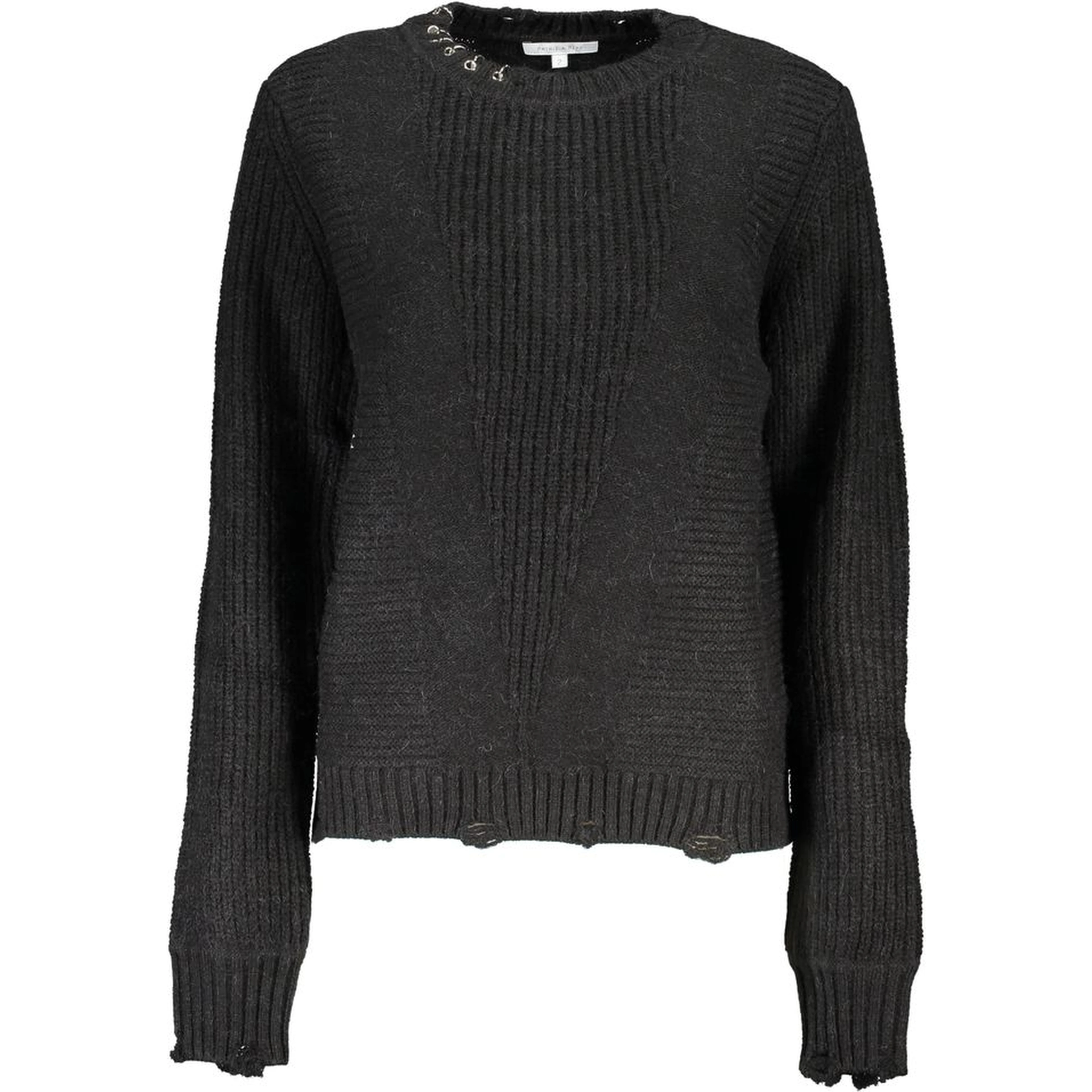 Black Fabric Sweater
