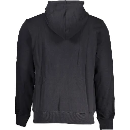Black Cotton Men Sweater