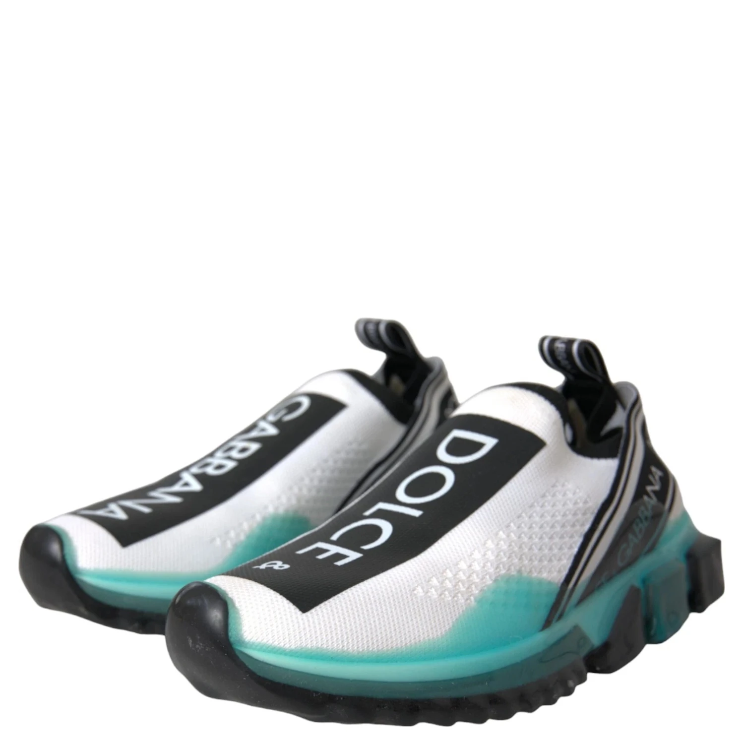 Black White Blue Slip On Sorrento Sneakers