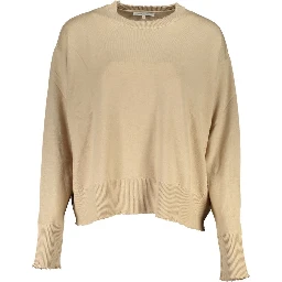 Beige Fabric Sweater