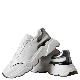 White Silver Leather Sport DAYMASTER Sneakers