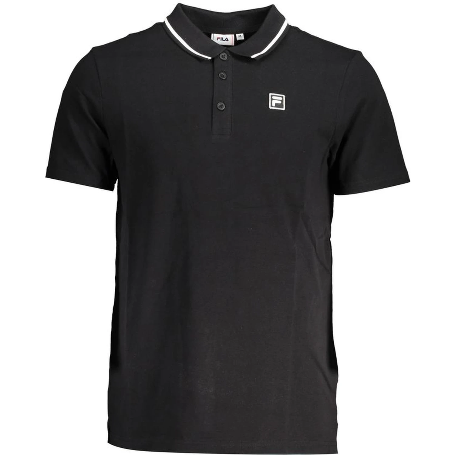 Black Cotton Polo Shirt