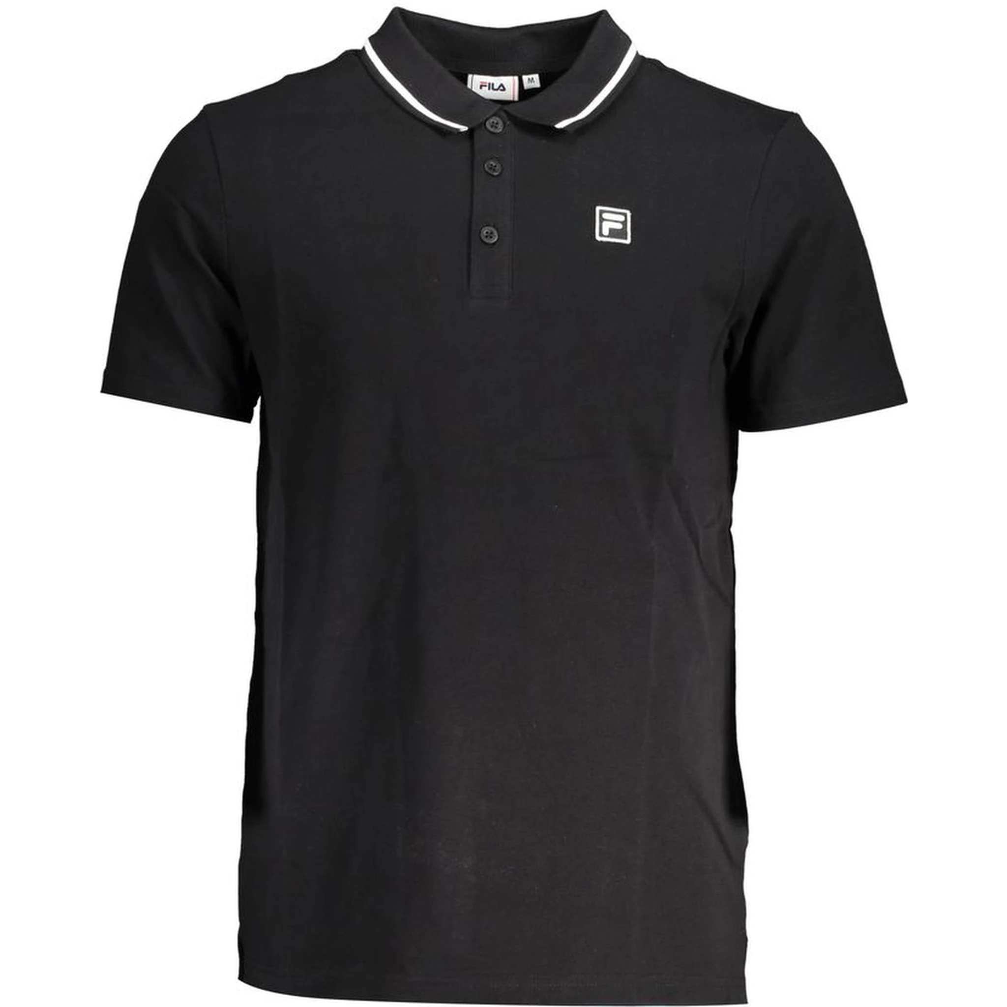 Black Cotton Polo Shirt