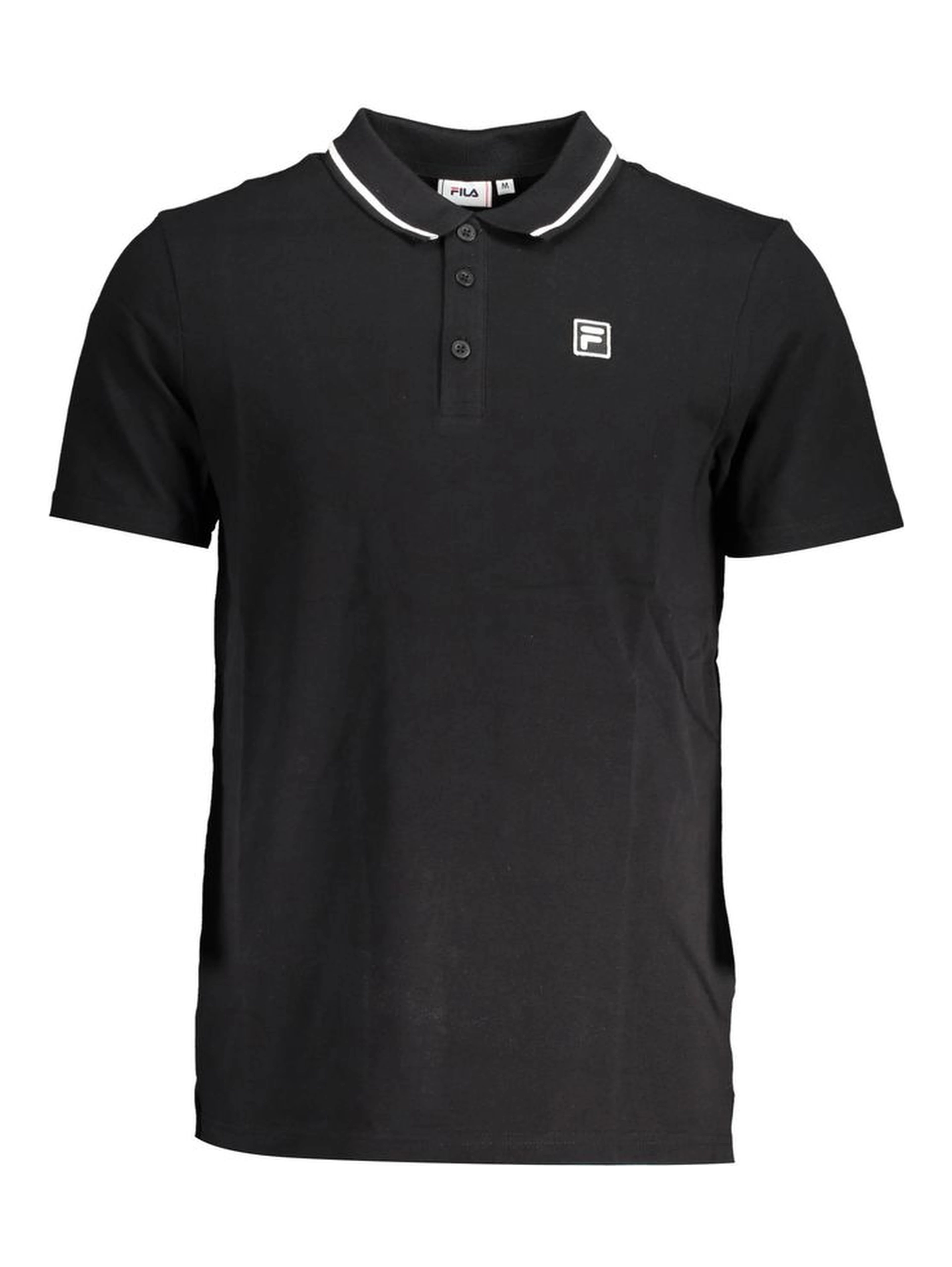Black Cotton Polo Shirt