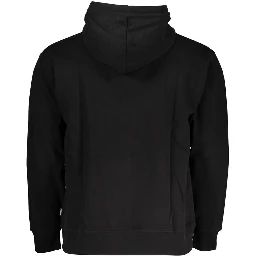 Black Cotton Men Sweater