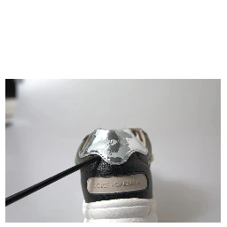 White Silver Leather Sport DAYMASTER Sneakers
