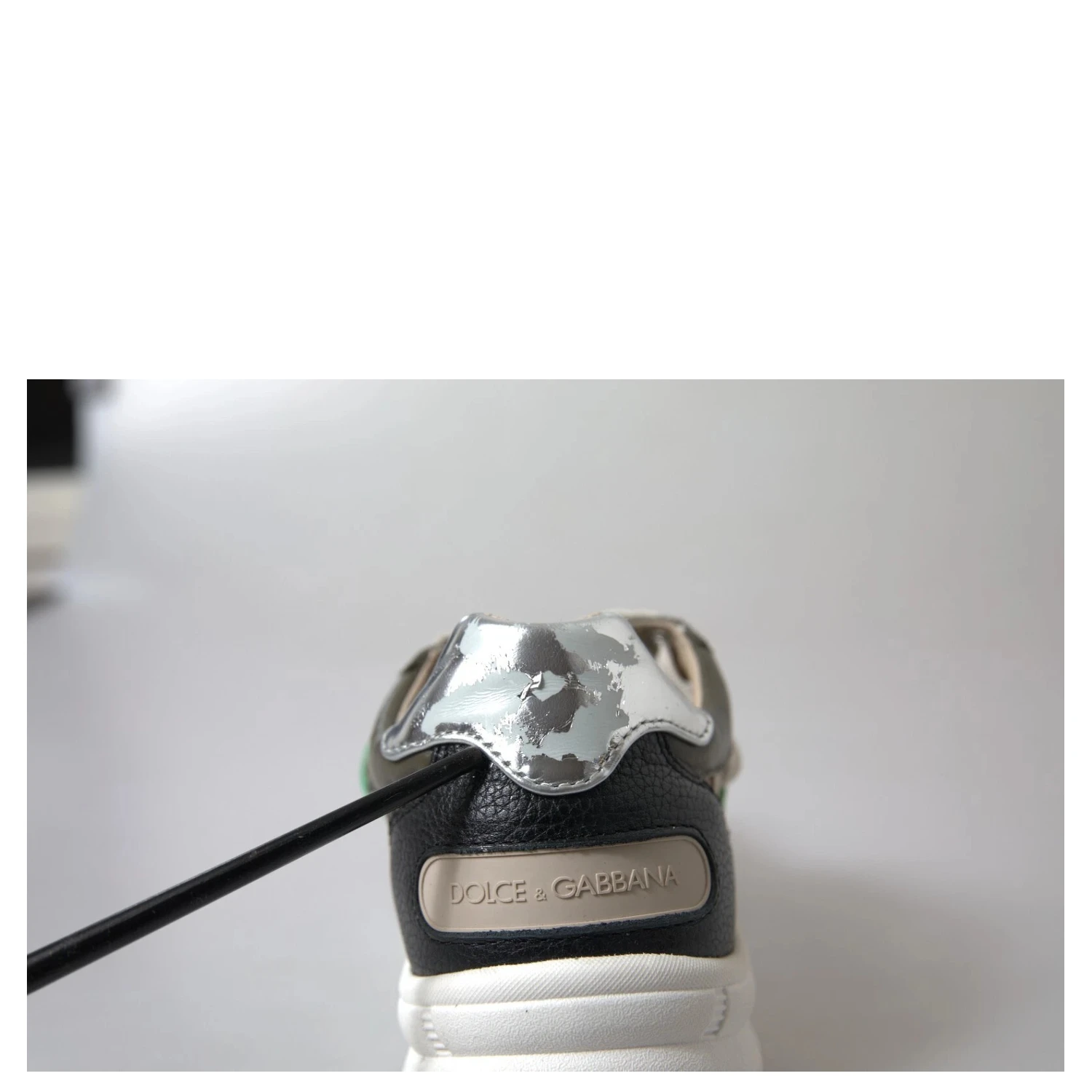 White Silver Leather Sport DAYMASTER Sneakers
