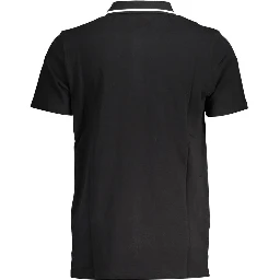 Black Cotton Polo Shirt
