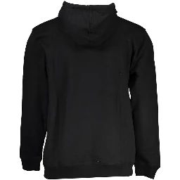 Black Cotton Men Sweater
