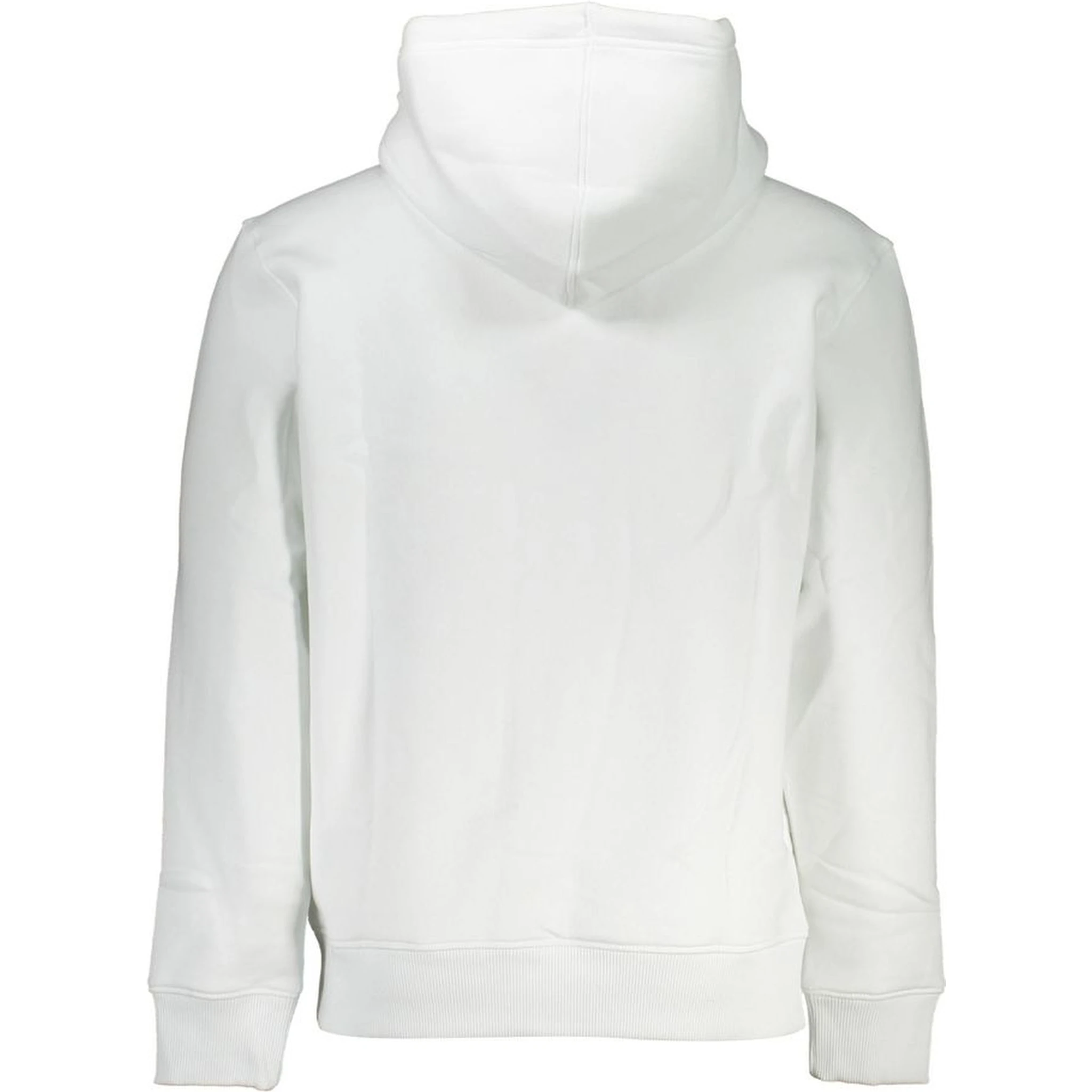 White Cotton Men's Sweater with Hood