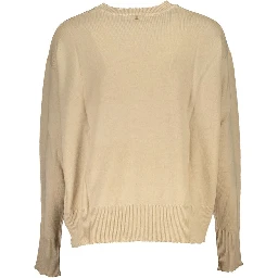 Beige Fabric Sweater