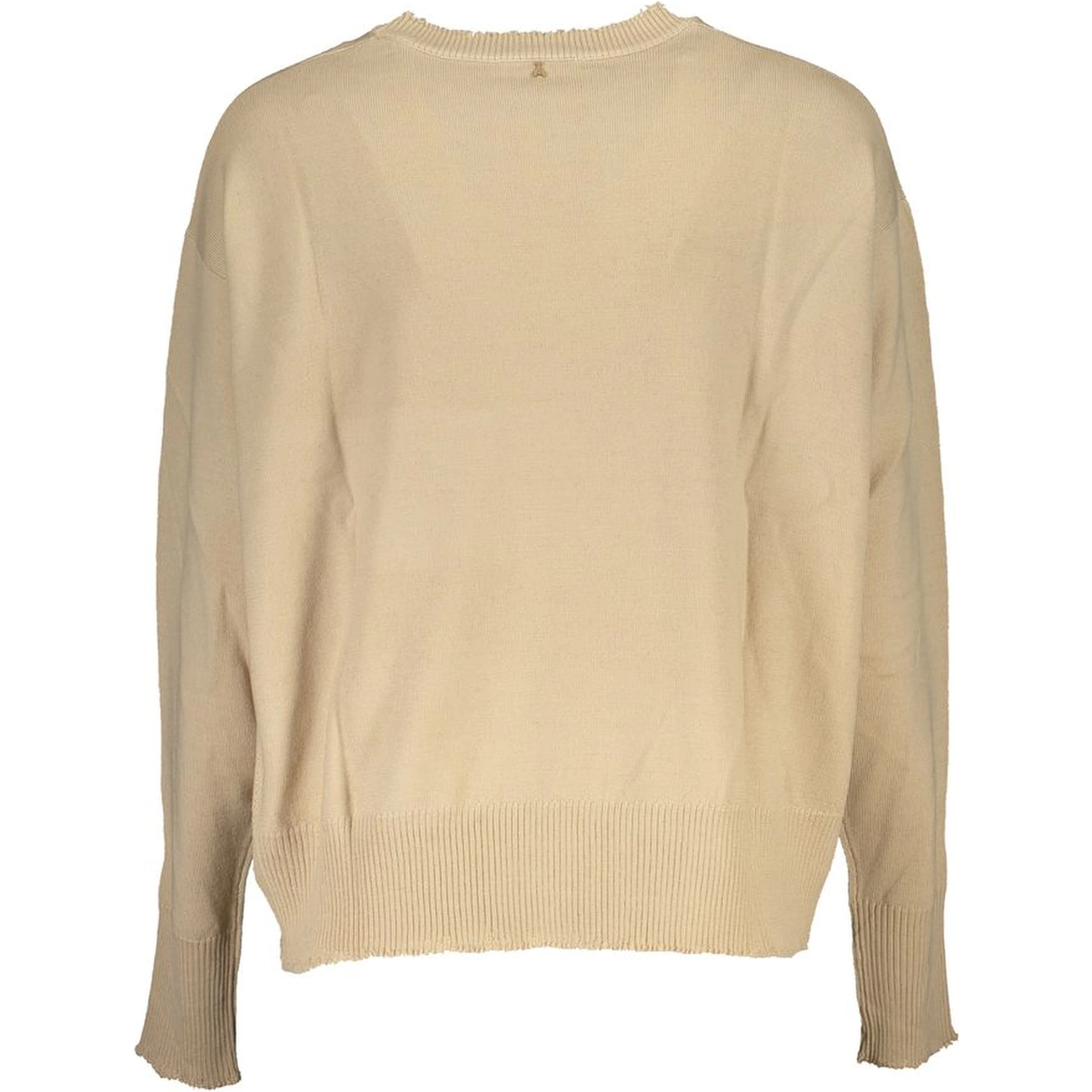 Beige Fabric Sweater