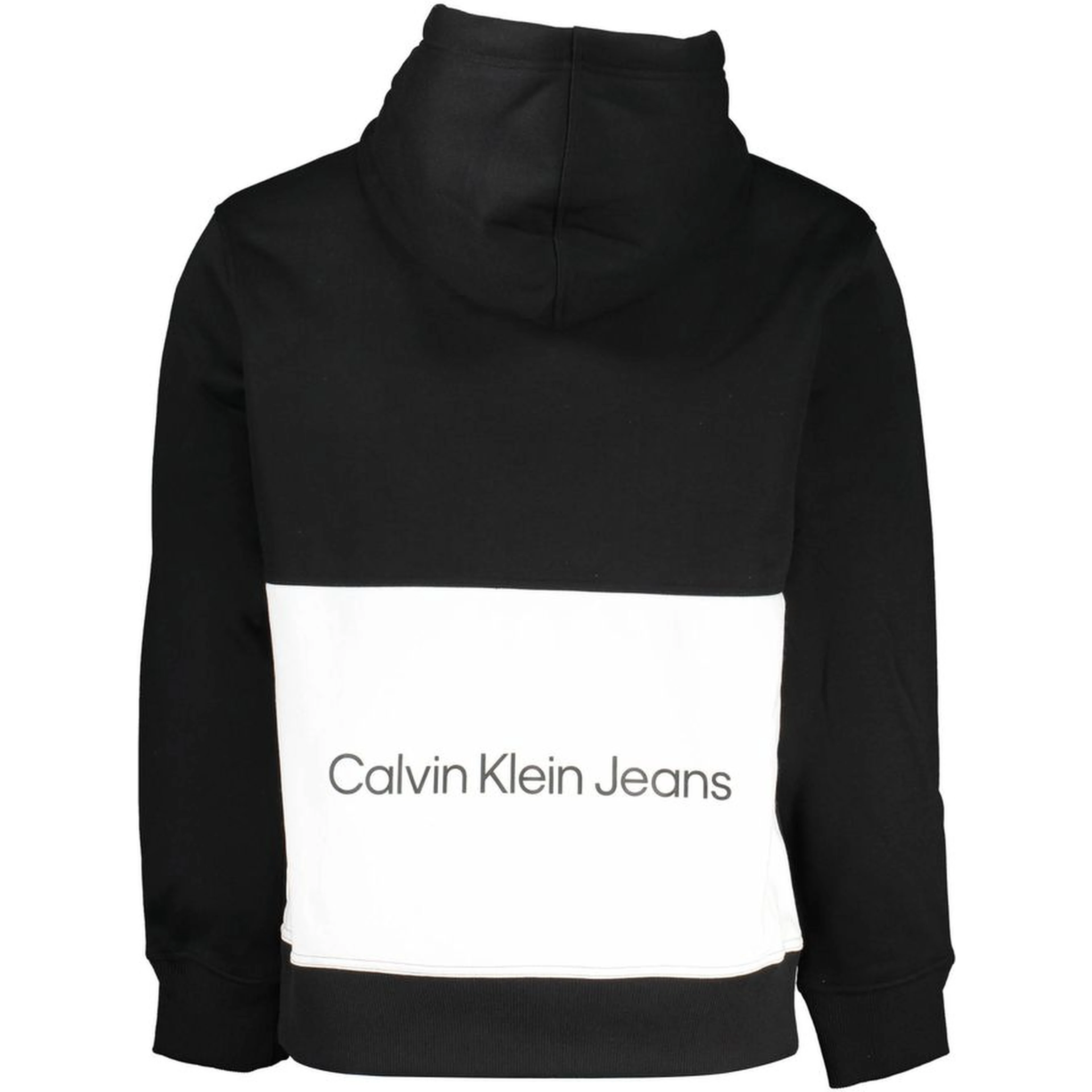 Black Polyester Men Sweater with Hood