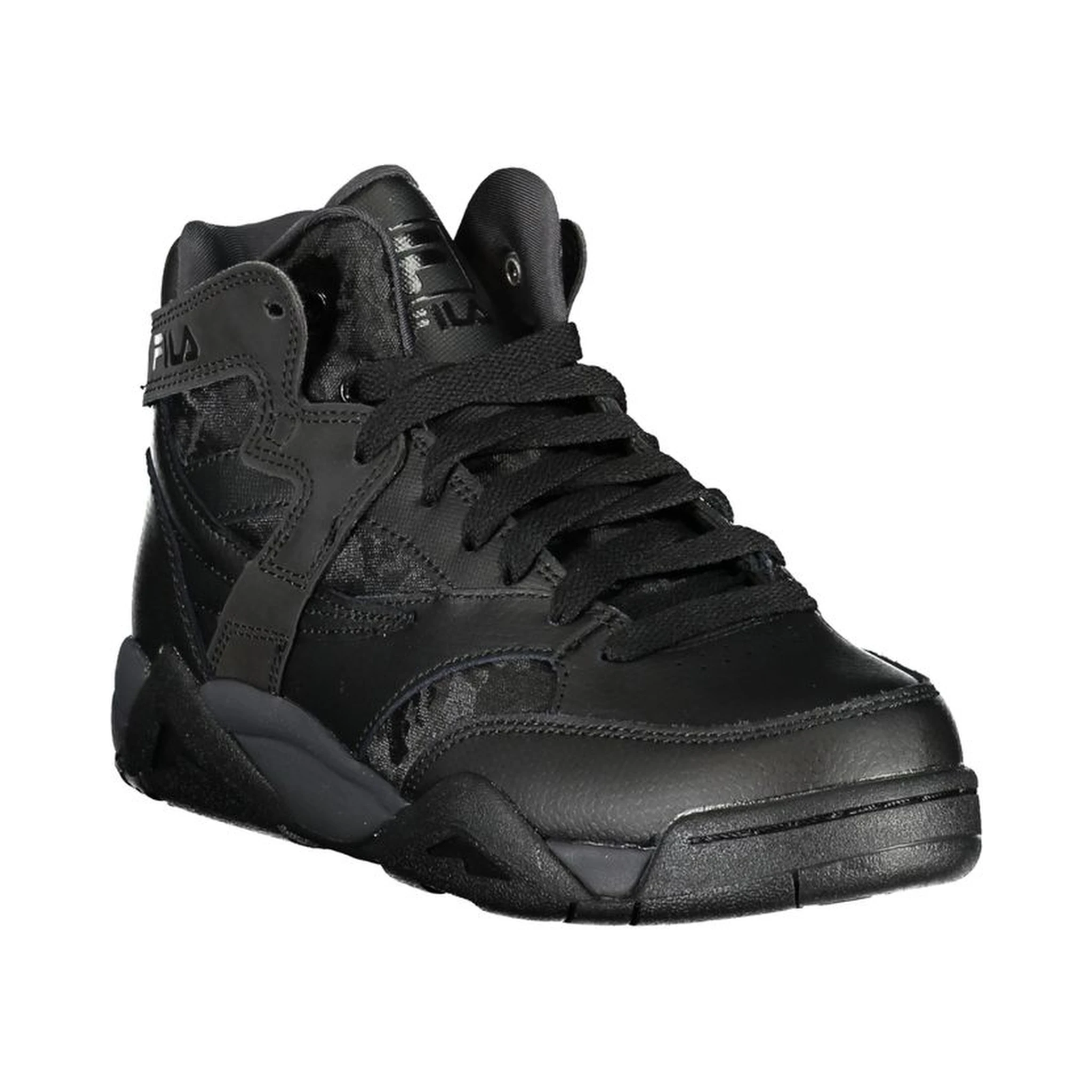 Black Polyester Sneaker