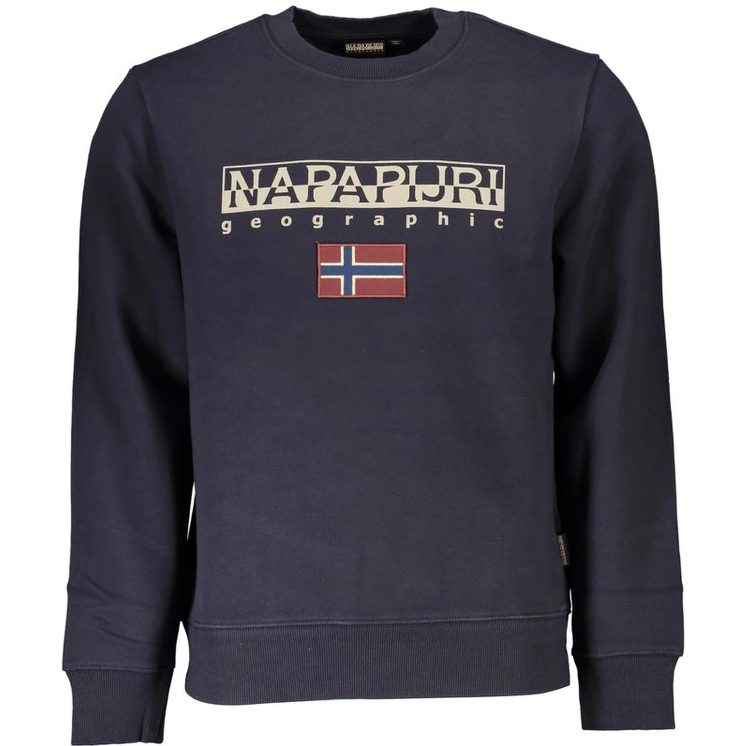 Blue Cotton Men Sweater