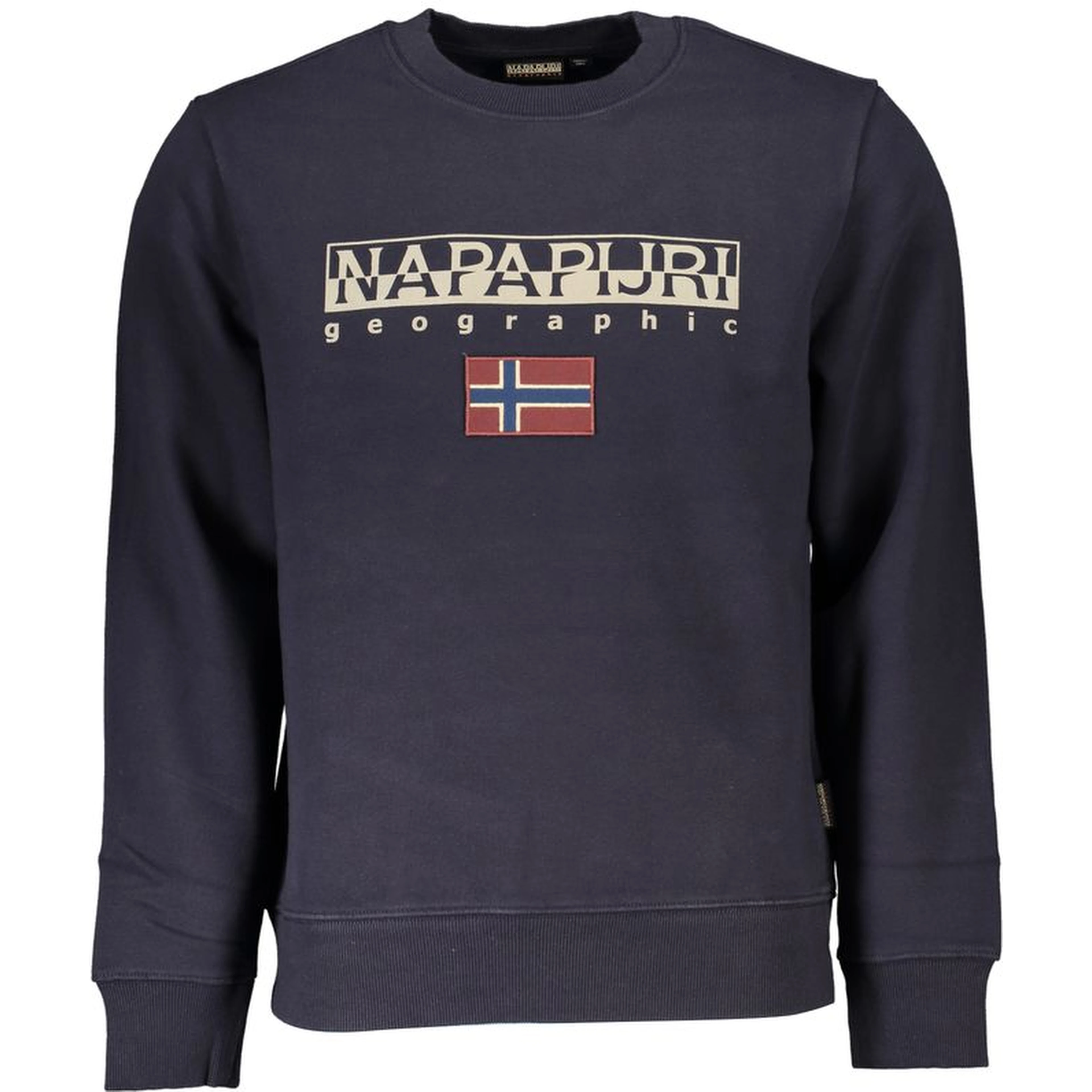 Blue Cotton Men Sweater