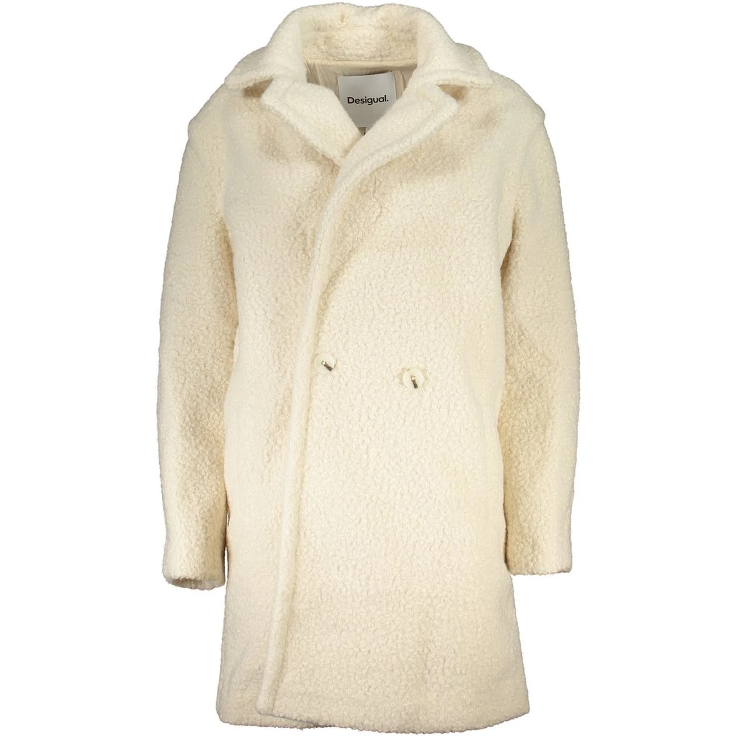 White Polyester Jackets & Coat