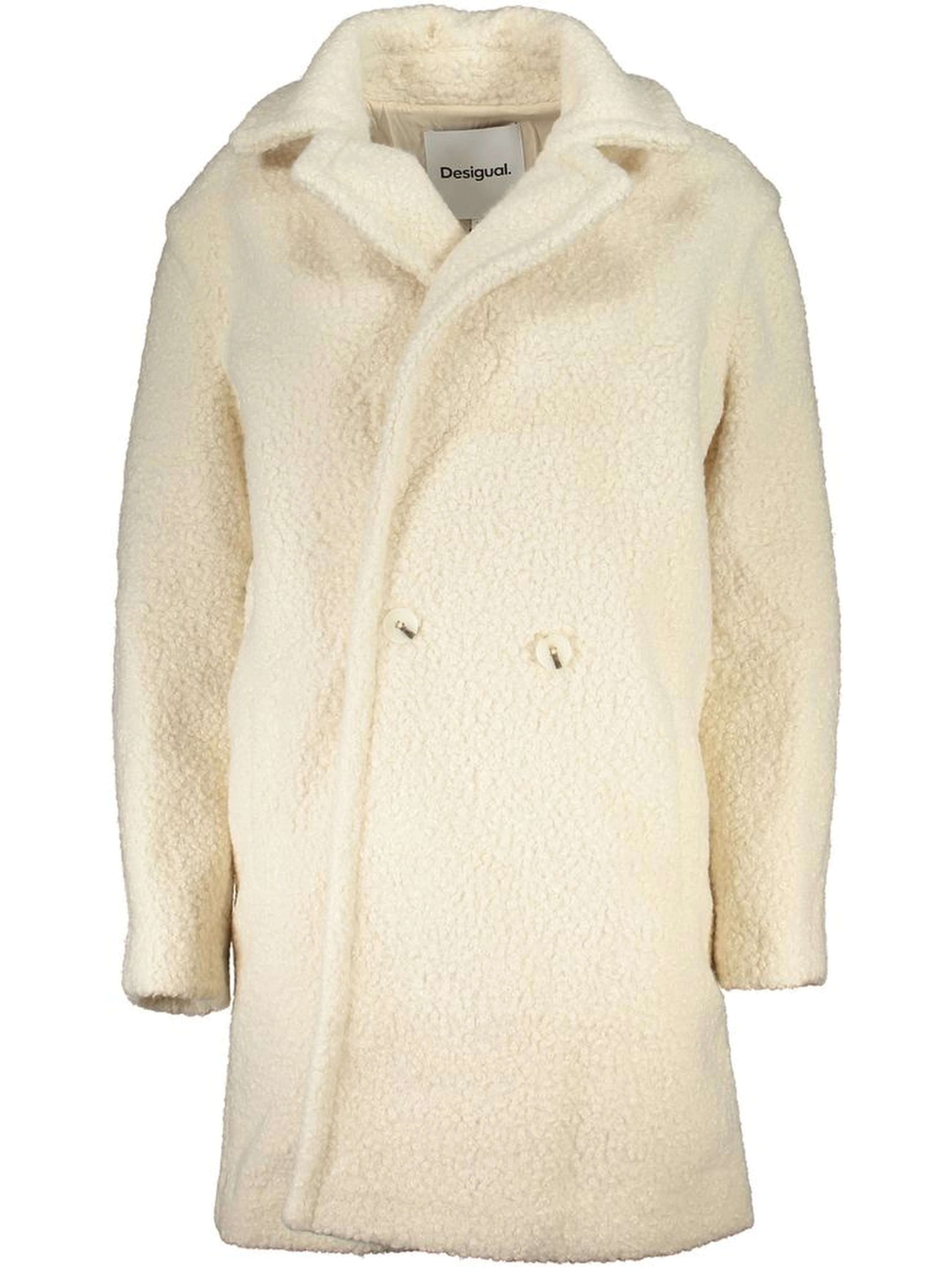 White Polyester Jackets & Coat