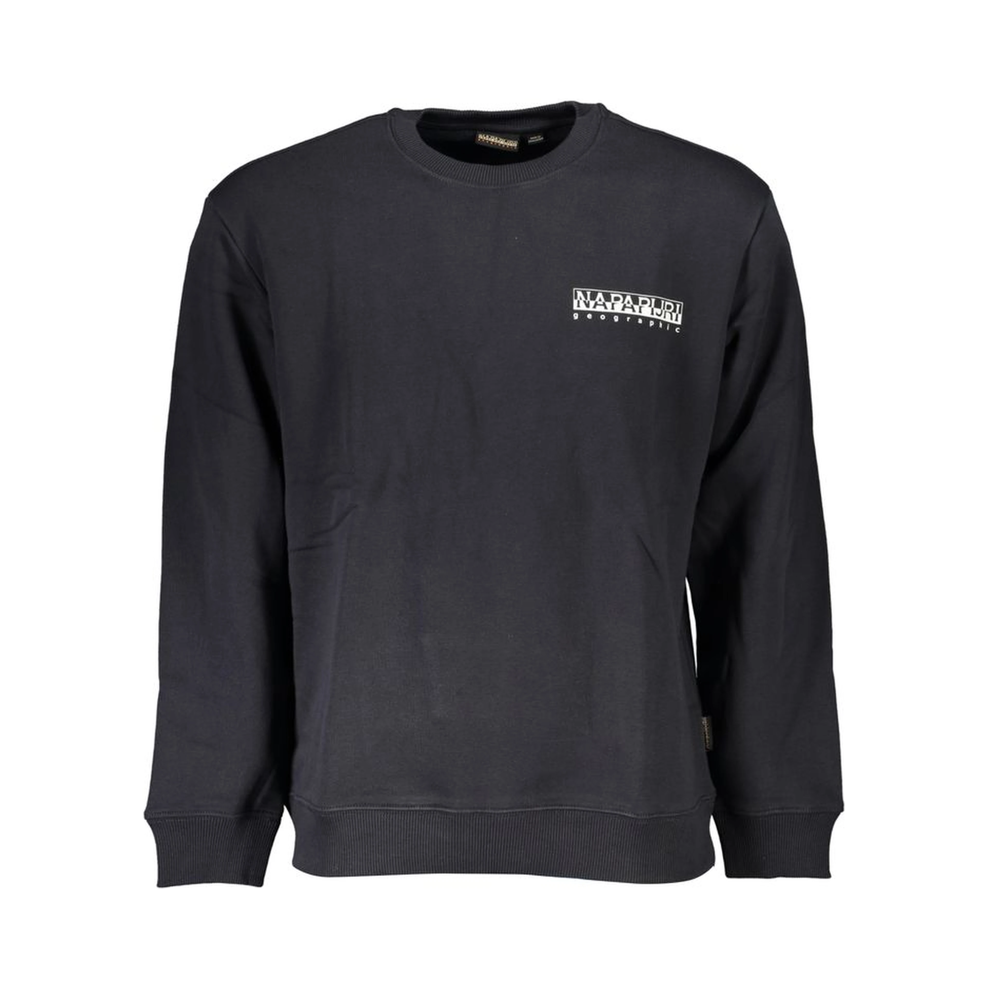 Black Cotton Men Sweater