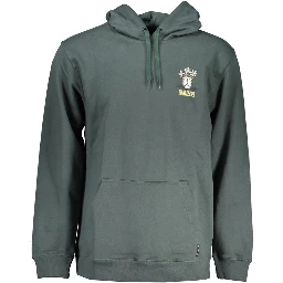 Green Cotton Men Sweater