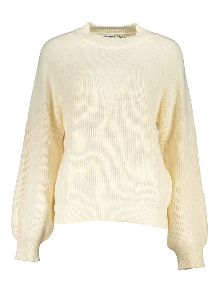 White Fabric Sweater