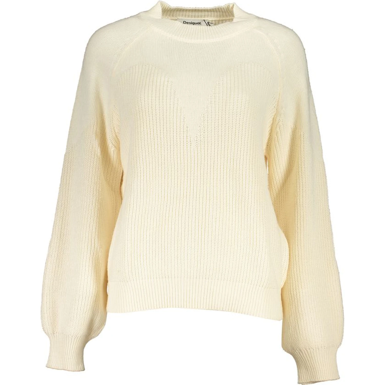 White Fabric Sweater