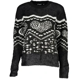 Black Polyester Sweater