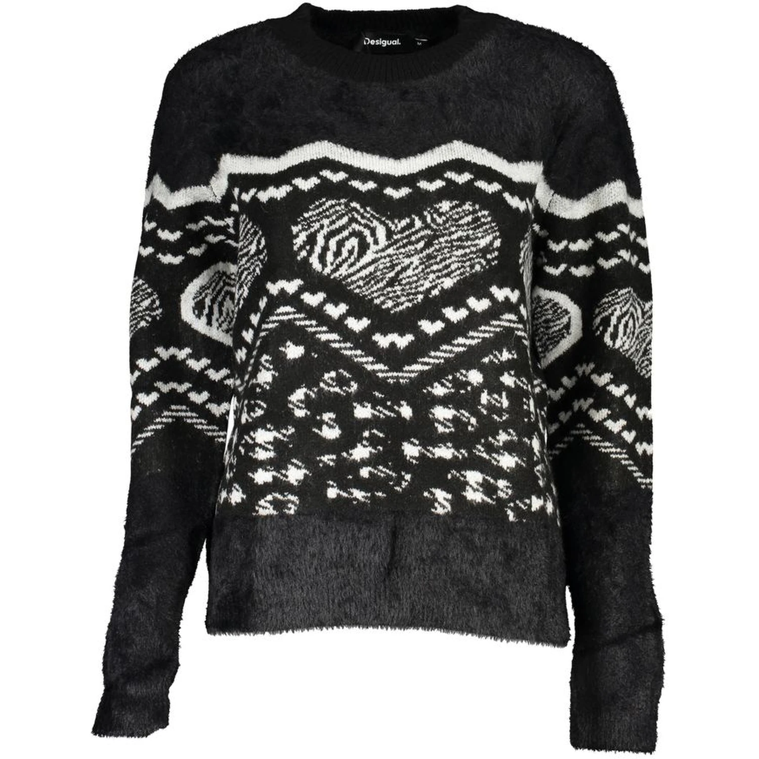 Black Polyester Sweater