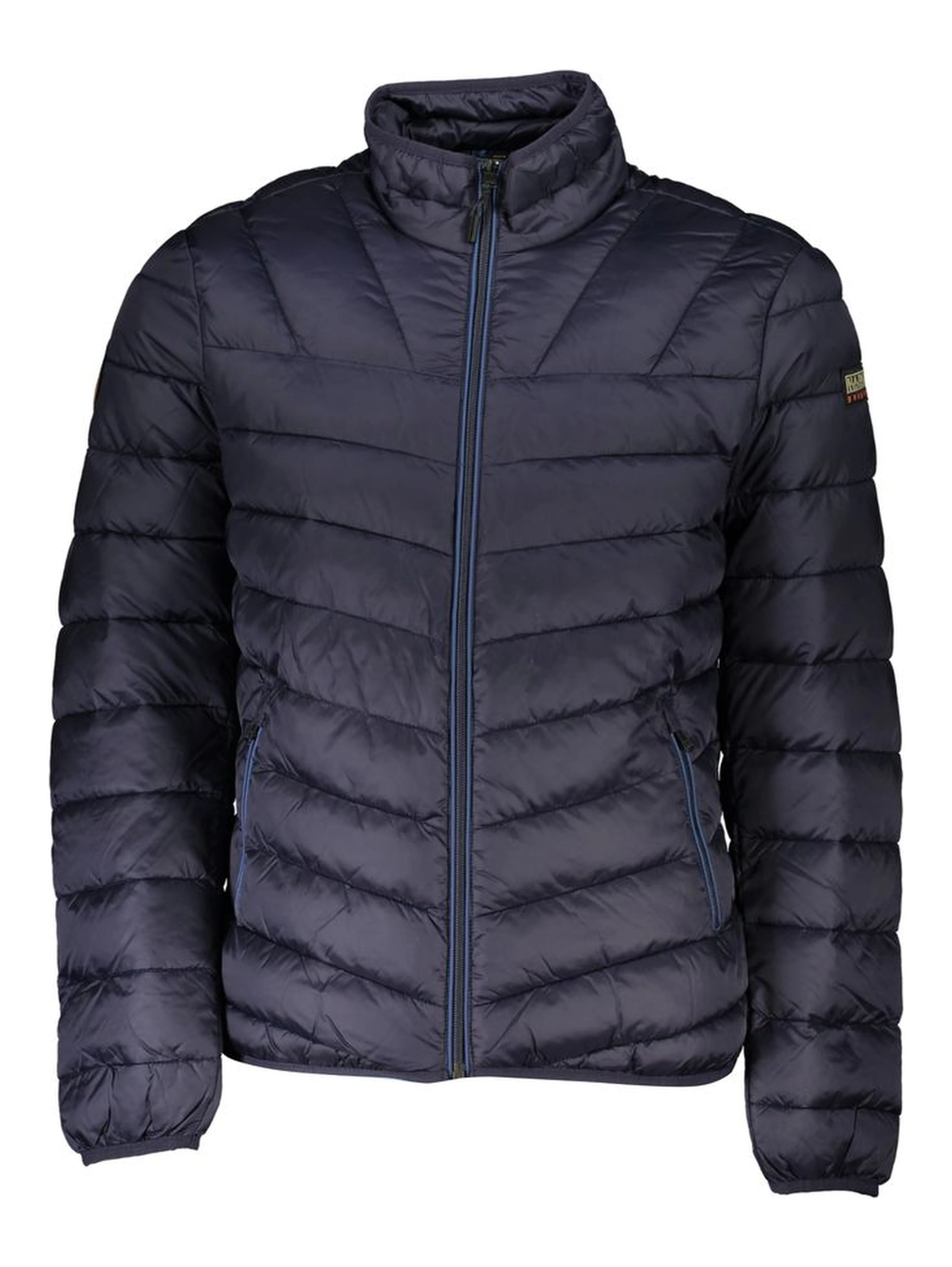 Blue Polyamide Men Jacket