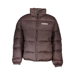 Brown Polyamide Men Jacket