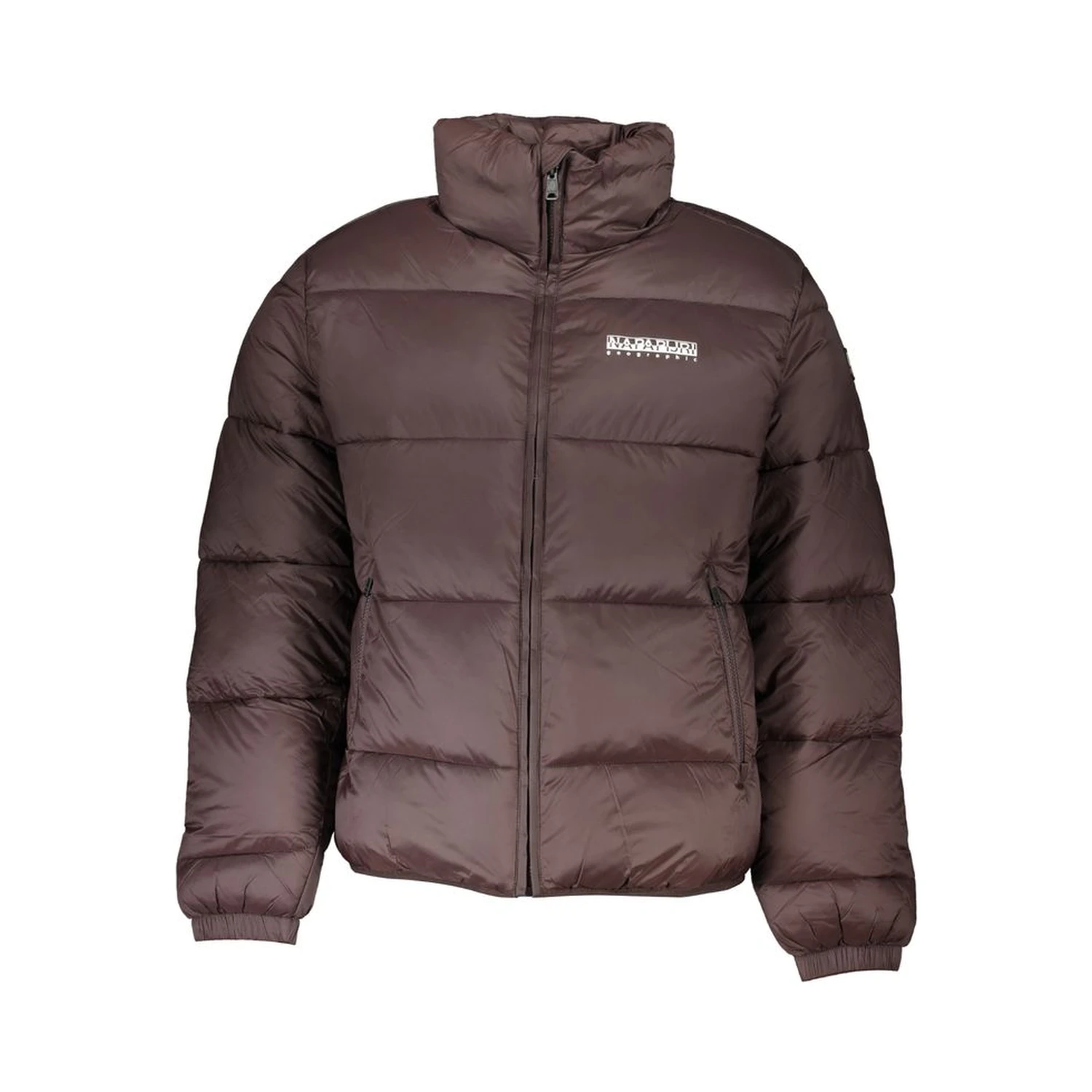 Brown Polyamide Men Jacket
