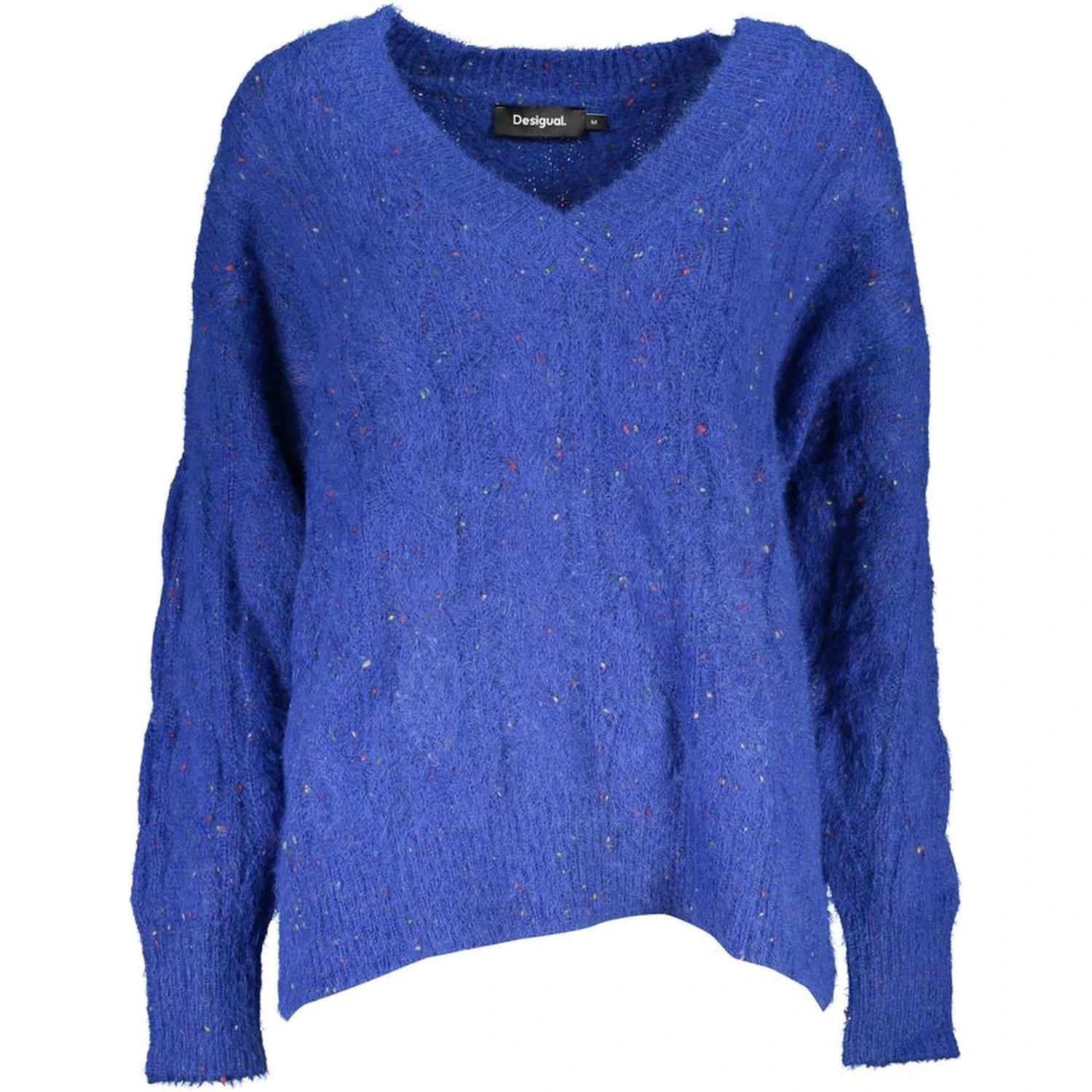 Blue Polyester Sweater