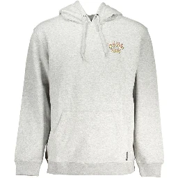 Gray Cotton Men Sweatshirt